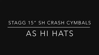 Stagg SH 15” Thin/Medium Crashes as Hats