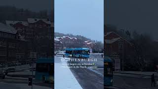 The first snow in Gothenburg seconds largest in Sweden high largest in the nordic countries #video