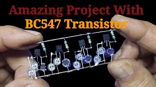 Impressive BC547 Transistor Project: LED Light Flasher Circuit | #diy #bc547 | Shakti Tech Shakti