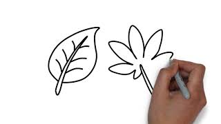 Bolalar uchun daraxtdan barg chizish/Drawing Leaf for children/Рисунок листик для детей