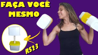 Como fazer HALTERES caseiro com CIMENTO top