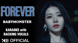 BABYMONSTER - 'FOREVER' KARAOKE (Official Instrumental) WITH BACKING VOCALS