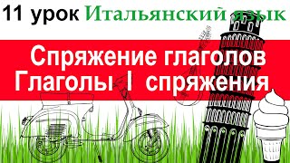 Итальянский язык. Урок 11. Спряжение глаголов. Глаголы I спряжения.