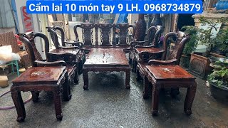 Tập 350 - Thanh lý bàn ghế cẩm lai tay 9 - 10 món