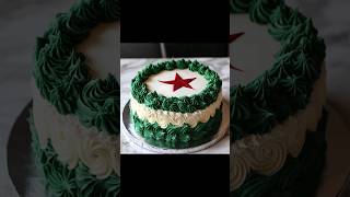 Pakistani flag cake decorating wishes Happy moment with a sweet #Shorts #flagcake #viral #subscribe