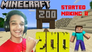 I STARTED CONSTRUCTION OF ZOO IN MINECRAFT#minecraft #viral #viralvideos #gaming #technogamerz