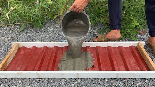 Cement artwork from iron and cement // Easy and simple craft tips to make plant pots at home