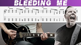 METALLICA - BLEEDING ME (Guitar cover with TAB | Lesson)