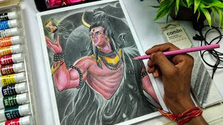 mahadev drawing 😍, part 3, Step by step mahadev drawing 😍🤩