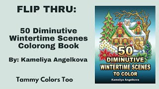 New Release! Flip Thru: 50 Diminutive Wintertime Scenes by Kameliya Angelkova