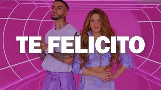 Shakira & Rauw Alejandro - Te Felicito (Video Letra/Lyrics)