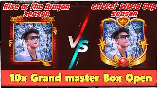 Rise of the season VS Cricket world cup season 😱|| 10x Grand master chest box open 🔥|| Gaming Kanha