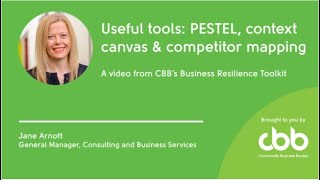 Useful tools: PESTEL, context canvas, & competitors | Business models - Business Resilience Toolkit