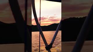 Sailing at sunset