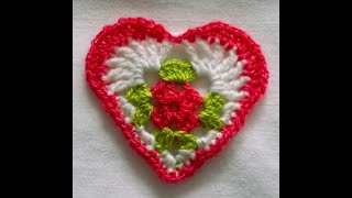 Beautiful crocheted heart