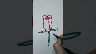 draw a flower easy