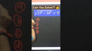 Square Root Math Problem #maths #shotrs #ytshorts #mathproblem