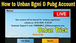 How to Unban BGMI Account 10 year Ban | How to Unban Pubg mobile account | Bgmi Account Unban