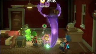 Luigi Mansion 3 : Orange Luigi Saving Blue Luigi