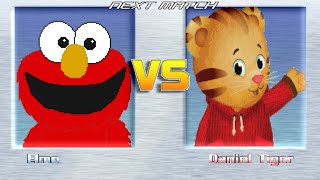 M.U.G.E.N BATTLES | Elmo vs Daniel Tiger | Sesame Street vs Daniel Tiger's Neighborhood