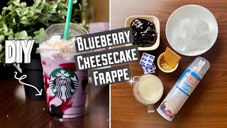 How to make Blueberry Cheesecake Frappe like STARBUCKS | Quick and Easy recipes