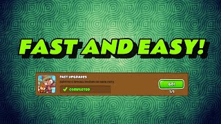 How to Beat FAST UPGRADES Challenge in Less Than 2 MINUTES! - Bloons TD 6