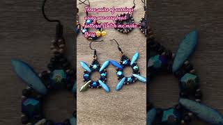 #Easy #Beaded #Earrings #Tutorial Pattern To Make All Three Earrings Using Adornable Elements Beads