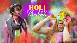 Holi Celebration Vlog | Bhabhi ko Lagaya Color 😍 Bhabhi Devar Dance Holi #holispecial