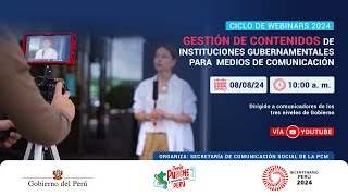 Gestión de contenidos de instituciones gubernamentales para medios de comunicación