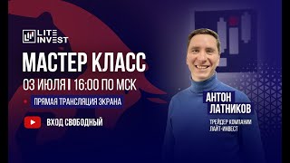 LITE СТРИМ. Латников Антон. Трейдинг онлайн