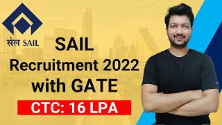 SAIL Recruitment 2022 through GATE | CTC: 16LPA | Latest Jobs 2023