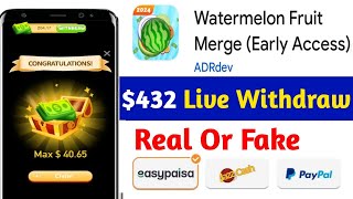 Watermelon Fruit App Real or Fake | Watermelon Fruit App withdrawal | Watermelon Fruit App use