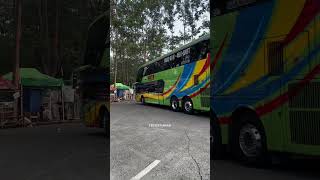 Bus double decker gunung harta tujuan surabaya malang