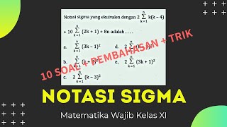 Cara Mudah Notasi Sigma | Matematika Wajib Kelas 11