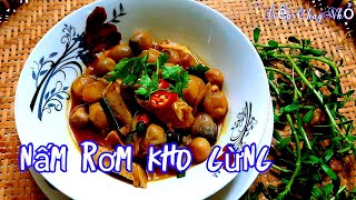 Cách làm nấm rơm kho gừng dễ làm 4