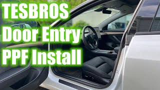 How to Install Door Entry PPF on Tesla Model 3