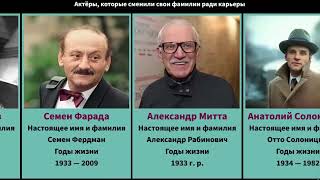 Актёры, которые сменили свои фамилии ради карьеры