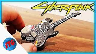 Cyberpunk 2077 - Johnny Silverhand's Guitar sculpted from clay