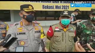 WARNING..dari Walikota Bekasi dan Kapolres Kepada Warga agar Tidak Berkrumun