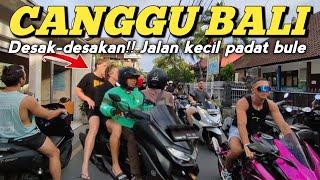 Desak-desakan!! Jalan Kecil Paling Ramai Di Canggu Bali🇮🇩