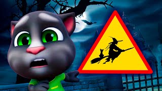 Talking Tom 👻 ¡Precaución! ¡Cruce de brujas! 🎃 Halloween 2023 🔥 Dibujos Animados en Español