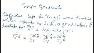 Física Matemática 02 (Campo Gradiente)