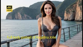 4K AI Art | Full body portrait of Angelina Jolie | What makes a woman beautiful