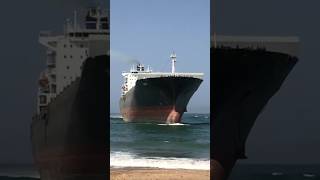 Container Ship Beaching 🔥😱⚓️🚢 #ship #boat #shipping #viral #shorts