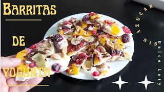 Postre Saludable| Barritas de Yogurt Congelado/ آيس كريم صحي