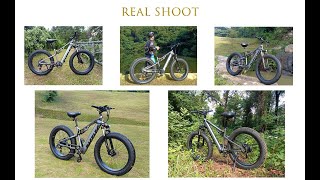 PASELEC Electric Mountain Bike for Adults Electric Bike 4.0 Fat Tire E-Bikes