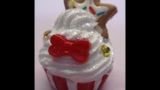 DIY: Polymer clay Tutorial cupcake natalizio!/christmas cupcake!