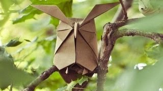 #25 - Origami wise Owl by Hideo Komatsu (part 2of 2) - Yakomoga Origami tutorial