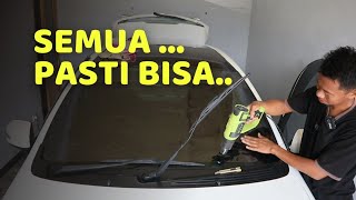 CARA PASANG KACA FILM DEPAN MOBIL PALING MUDAH