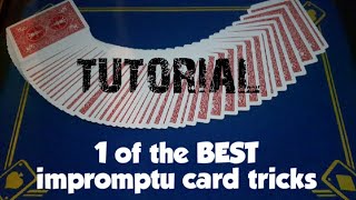 card trick TUTORIAL/ greatest impromptu card trick